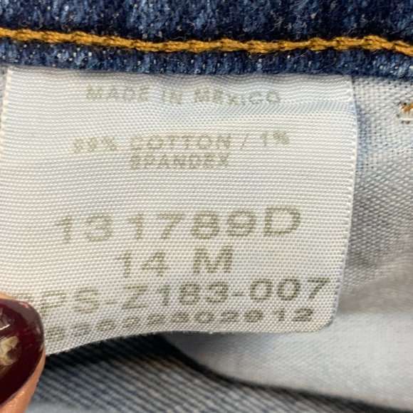 Womens Riders Cropped Denim Jeans‎ 14 Medium High Waisted 99% Cotton 1% Spandex - Picture 3 of 9